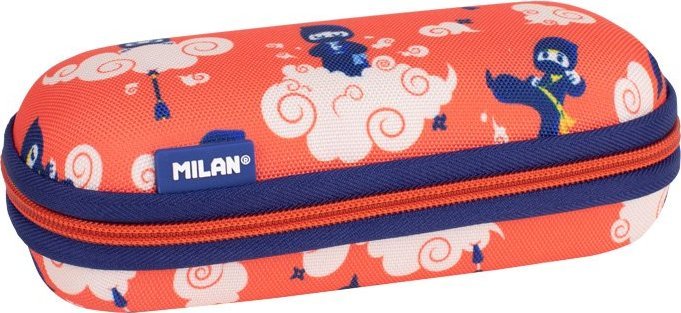 Piórnik Milan Piórnik owalny usztywniany  NINJUTSU czerwony 1