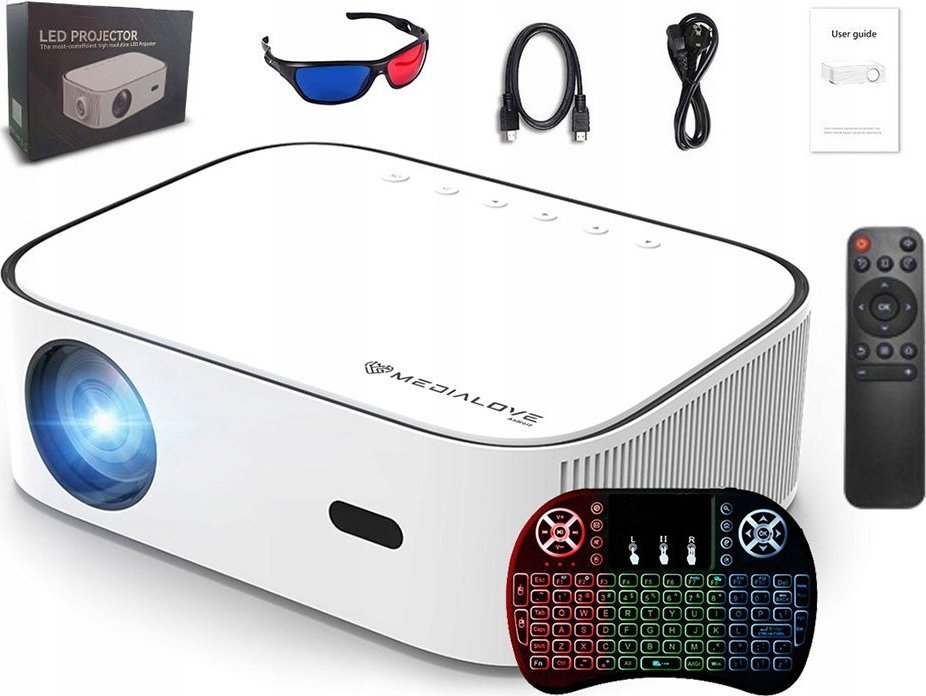 Projektor Medialove Projektor LED Medialove M550 Android + klawiatura 1