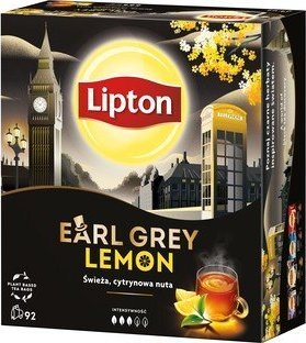 Selgros Lipton Earl Grey Lemon herbata czarna (92 torebki) 1