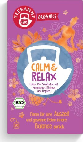 TEEKANNE Teekanne Organics Calm & Relax Herbatka ziołowa 36 g (20 x 1,8 g) 1
