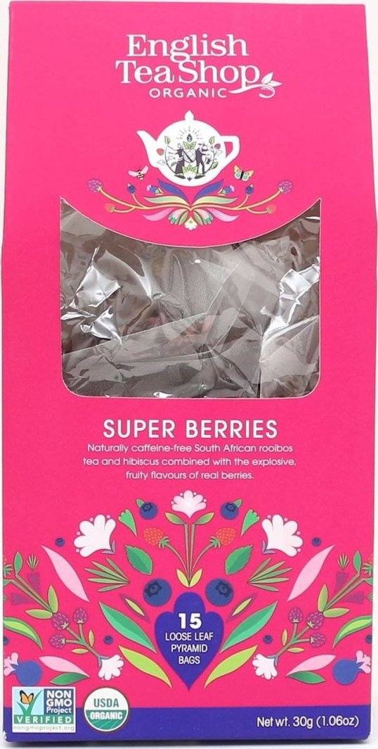 English Tea Shop HERBATKA OWOCE LEŚNE BIO PIRAMIDKI (15 x 2 g) 30 g - ENGLISH TEA SHOP 1