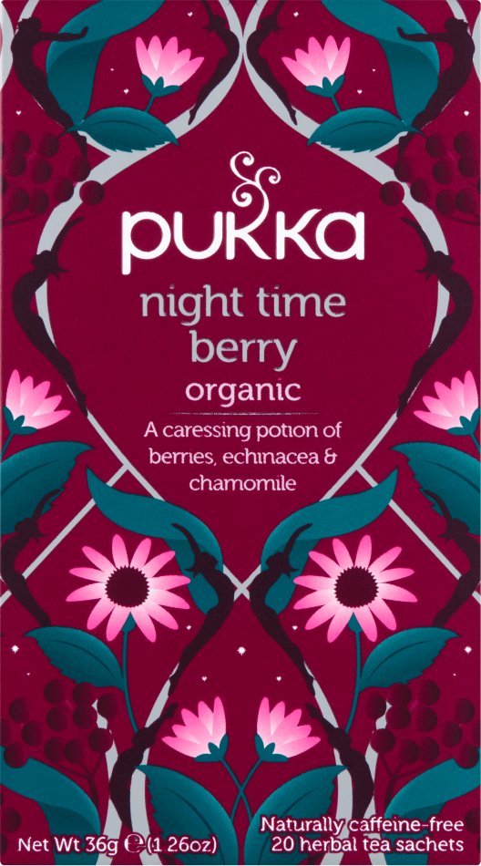 Pukka Pukka Ekologiczna herbatka z czarnym bzem czarną porzeczką rumiankiem i jeżówką 36 g (20 torebek) 1