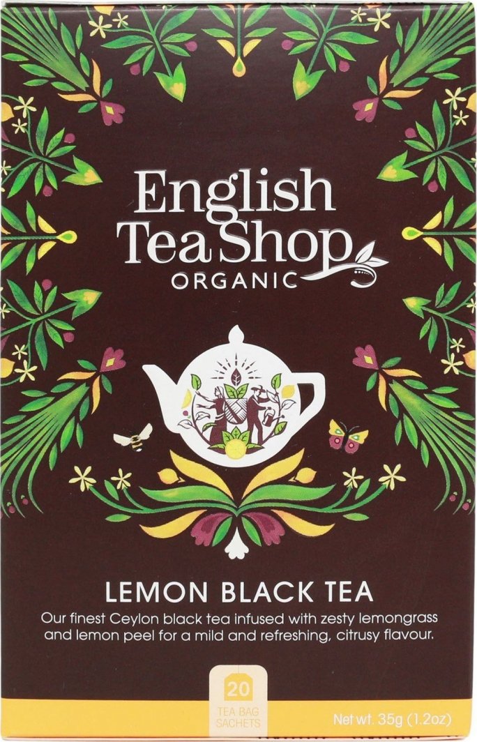 English Tea Shop Herbata czarna z trawą cytrynową (20x1,75) BIO 35 g 1