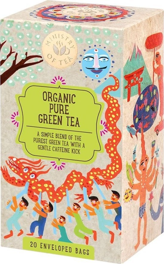 Ministry Of Tea HERBATA ZIELONA PURE GREEN TEA BIO (20 x 1,5 g) 35 g - MINISTRY OF TEA 1