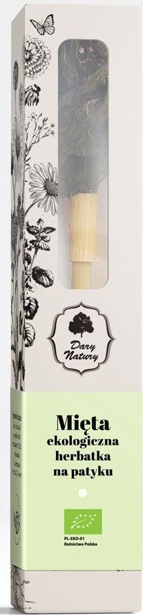 DARY NATURY - herbatki BIO HERBATKA NA PATYKU MIĘTA BIO (1 SZT.) 2 g - DARY NATURY 1