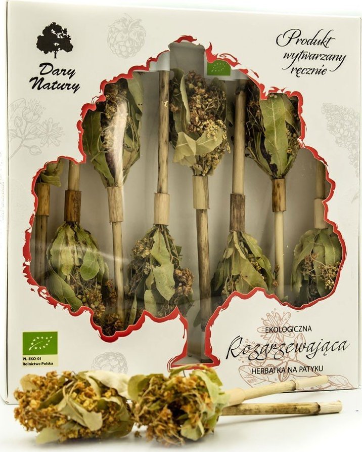 DARY NATURY - herbatki BIO HERBATKA NA PATYKU ROZGRZEWAJĄCA BIO (8 x 2,5 g) 20 g - DARY NATURY 1