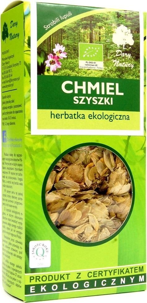 DARY NATURY - herbatki BIO HERBATKA Z SZYSZEK CHMIELU BIO 20 g - DARY NATURY 1