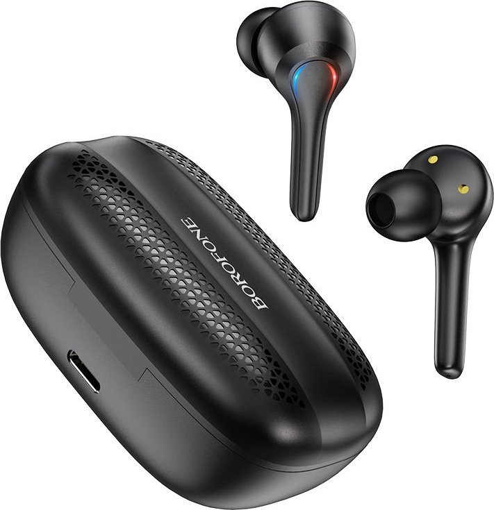 Słuchawki BOROFONE SŁUCHAWKI BLUETOOTH TWS BW11 GRACEFUL CZARNE 1