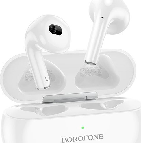 Słuchawki BOROFONE SŁUCHAWKI BLUETOOTH TWS BW09 SOUND RHYME BIAŁE 1
