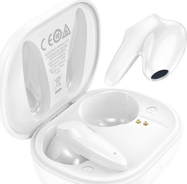 Słuchawki BOROFONE SŁUCHAWKI BLUETOOTH TWS BW18 INITIAL SOUND BIAŁE 1