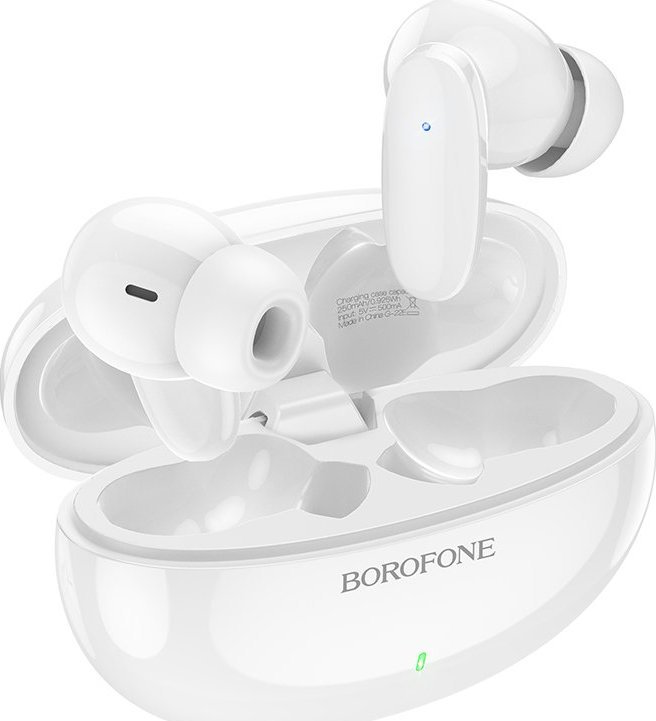 Słuchawki BOROFONE SŁUCHAWKI BLUETOOTH TWS BW19 WONDERFUL BIAŁE 1