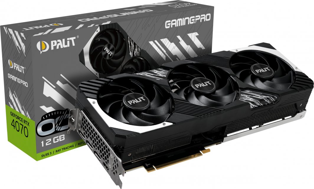 Palit GeForce RTX 4070 GamingPro OC 12GB GDDR6X (NED4070H19K9