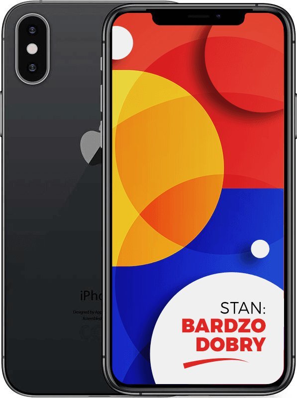 Smartfon Apple Apple iPhone XS Space Gray 256GB Smartfon - Stan Bardzo Dobry (Komunikat o baterii) 1