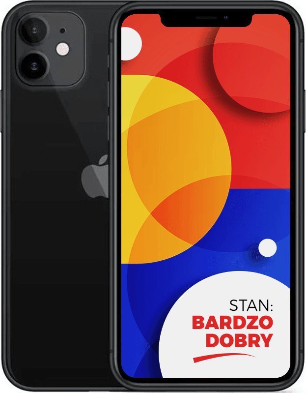 Smartfon Apple Apple iPhone 11 Black 256GB Smartfon - Stan Bardzo Dobry 1