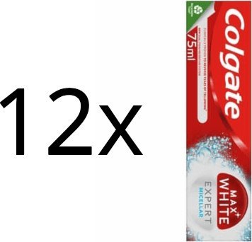 Colgate 12x Colgate Max White Expert Micellar Pasta do zębów 75ml 1