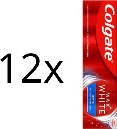 Colgate 12x COLGATE Pasta Do Zębów -  Max White Optic  -  75 Ml 1