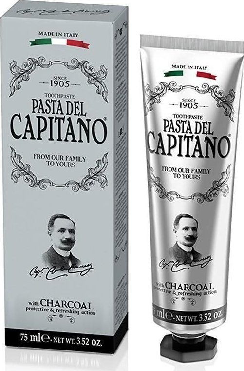 Pasta Del Capitano Pasta del Capitano Charcoal pasta do zębów z aktywnym węglem 75ml 1