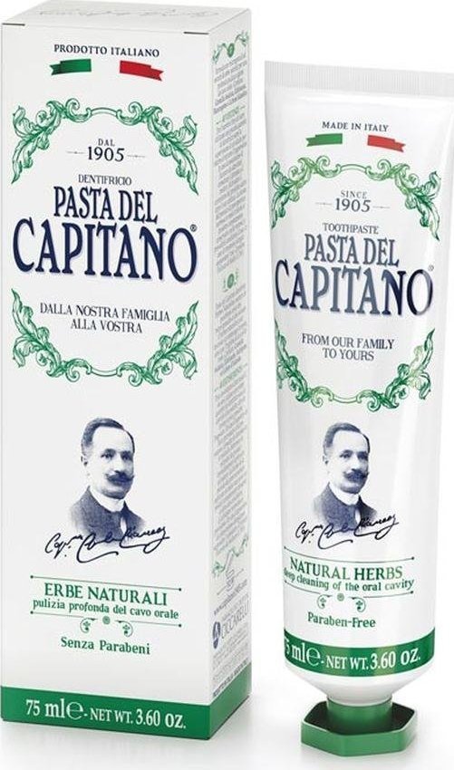 Pasta Del Capitano Pasta del Capitano Natural Herbs naturalna ziołowa pasta do zębów 75ml 1