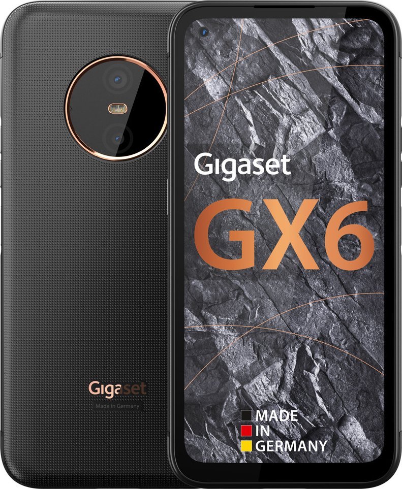 Smartfon Gigaset GX6 5G 6/128GB Czarny  (S30853-H1528-R112) 1