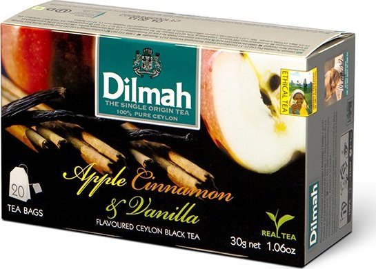 Actis DILMAH herbata czarna Jabłko Cynamon Wanilia 20tb 1
