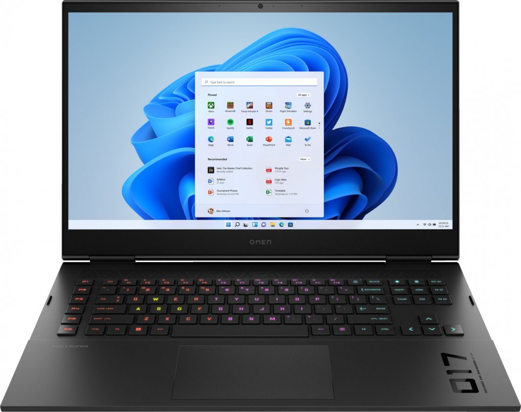 Laptop HP OMEN 17-ck1010nr i7-12700H / 16 GB / 512 GB / W11 / RTX 3060 / 144 Hz (63S74UAR) 1