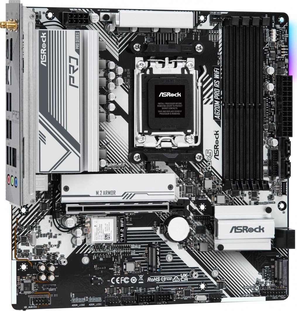 キ*ト様 ASRock A620M PRO RS マザーボード + M2 Wif キ*ト様 ASRock A620M PRO RS マザーボード + M2 Wif Amazon.com