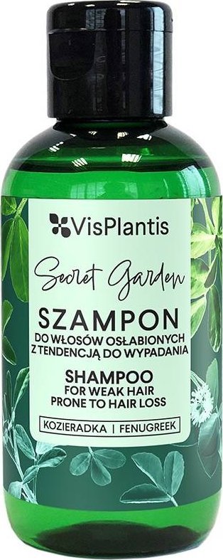 Vis Plantis Vis Plantis Secret Garden Szampon do włosów osłabionych i z tendencją do wypadania - Kozieradka 75ml (mini) 1
