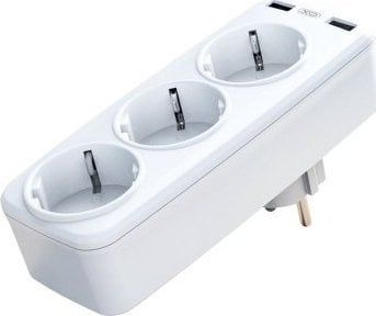Ładowarka XO ładowarka sieciowa z trzema gniazdami zasilania i 2x USB XO WL08EU (biała) 1