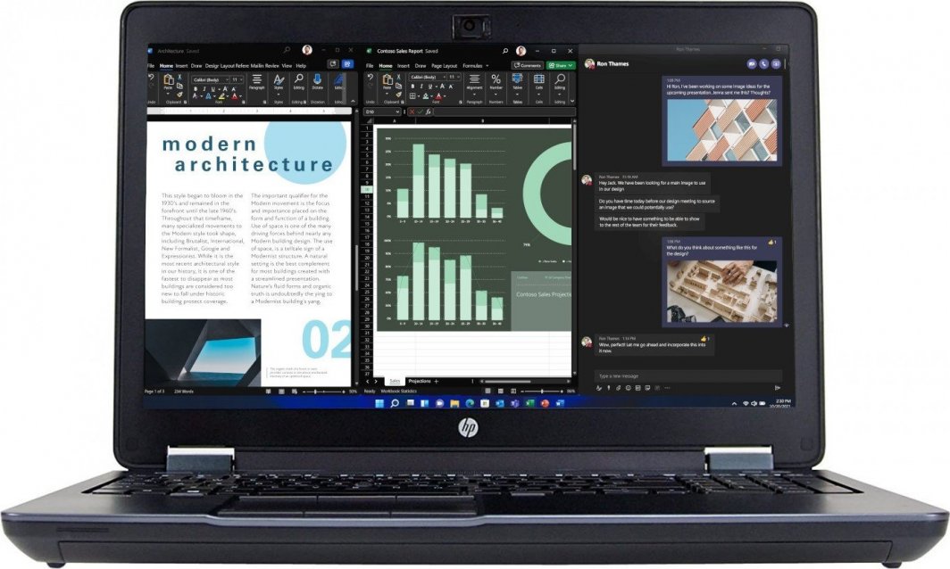 Laptop HP Zbook 15 G2 i7-4710MQ 8GB 256GB 15,6" Nvidia Quadro K1100M DVD Win11 Pro 1