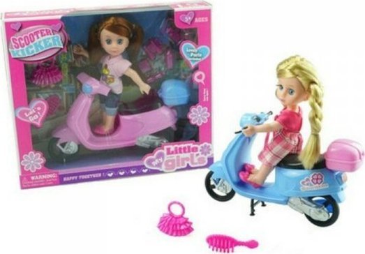 BigBuy Fun Lalka Scooter Little Girls 110685 1