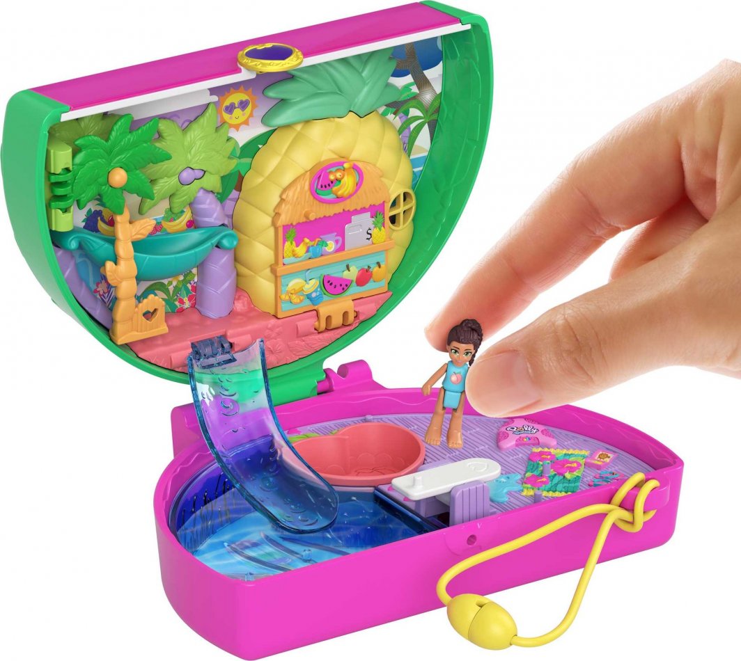 Mattel Polly Pocket Kompaktowy zestaw Arbuzowy basen HCG19(FRY35) 1