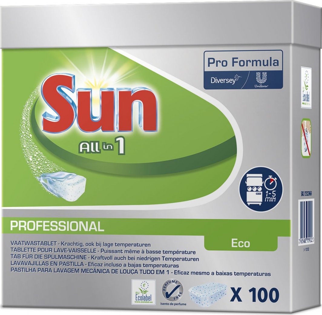 Cif Sun Professional All in 1 Eco Kapsułki i tabletki do zmywarki 100szt 1