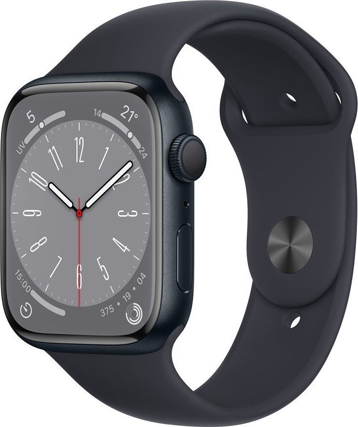 Smartwatch Apple Watch Series 8 GPS 41mm Midnight Alu Sport Granatowy  (MNP53SE/A) 1
