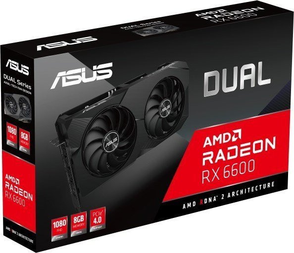 Asus Dual Radeon RX 6600 Gaming OC V2 8GB GDDR6 (DUAL-RX6600