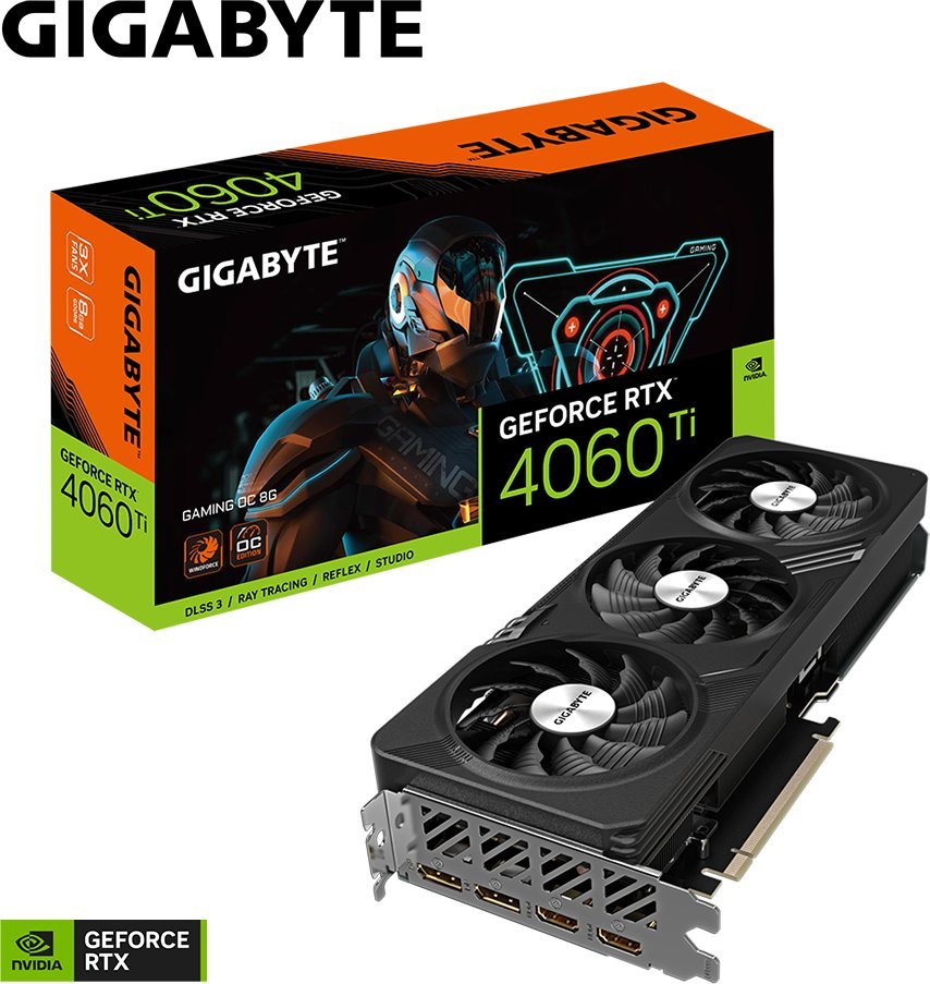 GIGABYTE GeForce RTX 4060 Ti OC  V2 8GB Gigabyte GeForce RTX 4060 Ti Gaming OC 8GB GDDR6 (GV