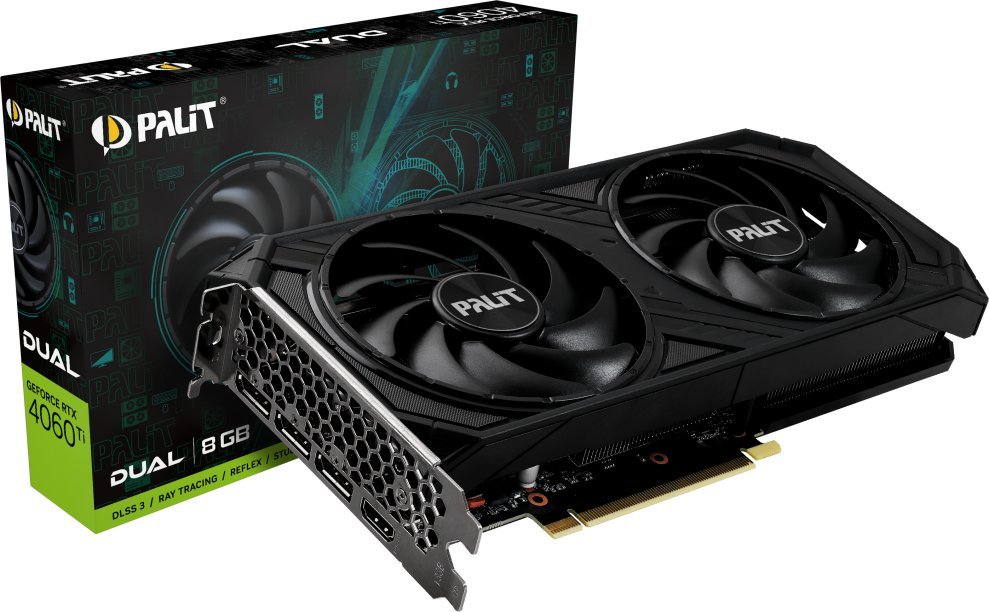 Palit GeForce RTX 4060 Ti Dual 8GB GDDR6 (NE6406T019P1-1060D