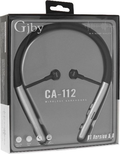 Słuchawki SŁUCHAWKI GJBY - BLUETOOTH CA-112 CZARNE 1