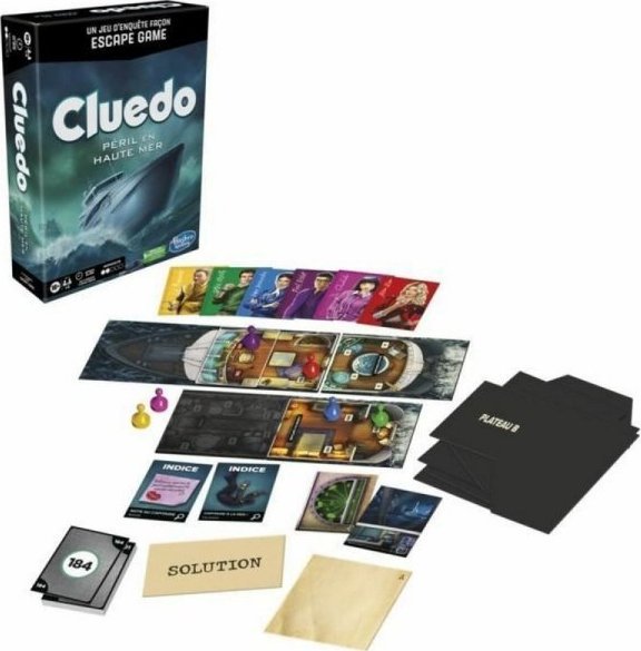 Hasbro Gra Zręcznościowa Hasbro CluedoPril en Haute Mer (FR) 1
