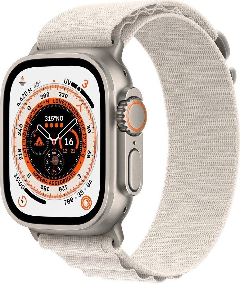 Smartwatch Apple Apple Watch Ultra Cellular 49mm Titanium Case with Starlight Alpine Loop Medium 1