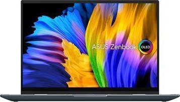 Laptop Asus Asus Zenbook 14 Flip UP5401ZA-KN011W Pine Grey, 14", OLED, Ekran dotykowy, 2,8K, 2880 x 1800 pikseli, Glare, Intel Core i7, i7-1 1