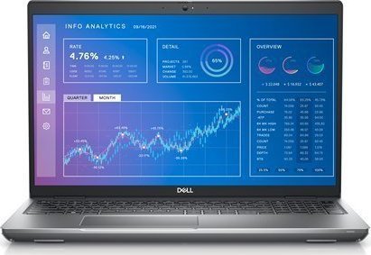 Laptop Dell Dell Mobile Precision 3571 Silver, 15.6 ", WVA, FHD, 60 Hz, 1920 x 1080, Anti-glare, Intel Core i7, i7-12700H, 8 GB, SSD 256 GB 1