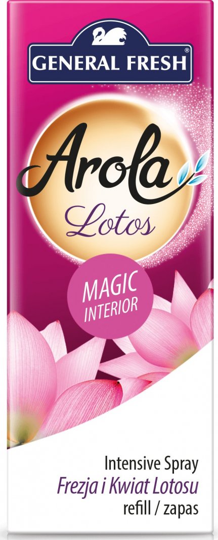 General Fresh General Fresh Arola Zapas Do Odświeżacza Magiczna Szyszka Spray Frezja I Kwiat Lotosu 40ML 1