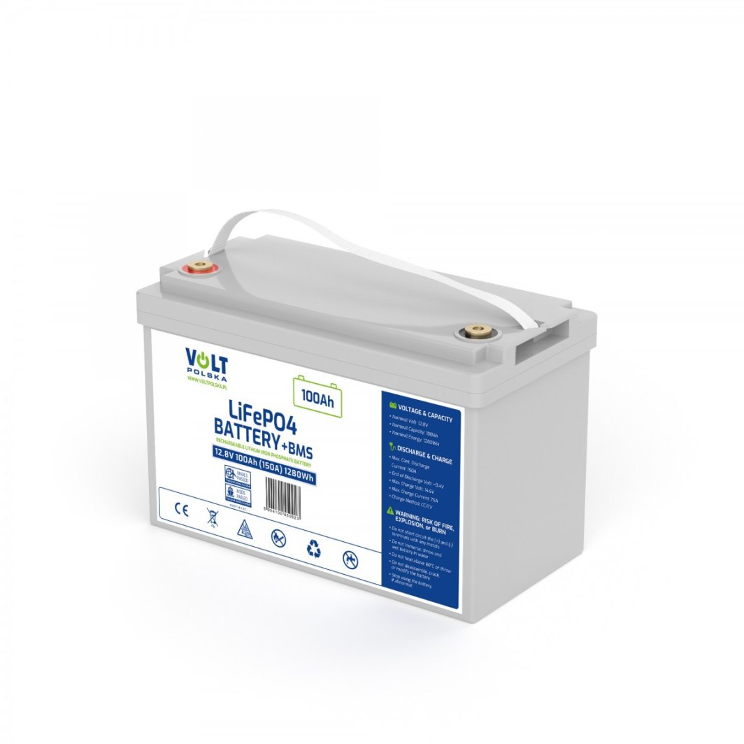 Volt Akumulator LiFePO4 12,8V 100Ah (150A) 1