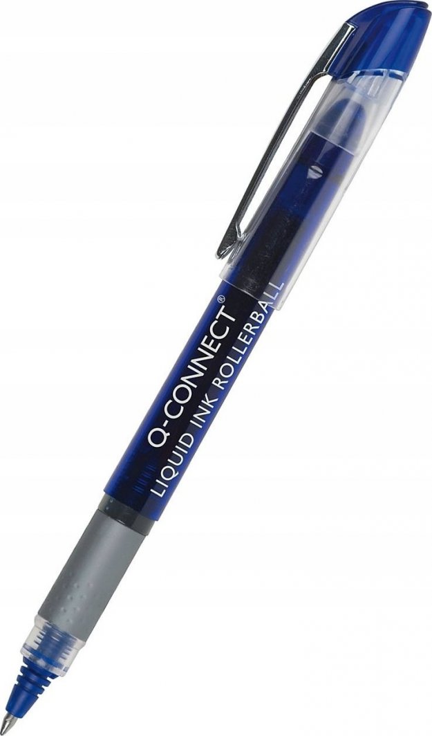 Q-Connect Cienkopis kulkowy Q-CONNECT 0,5mm (linia), zawieszka, niebieski 1