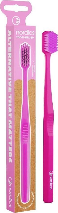 Nordics Nordics Premium Toothbrush szczoteczka do zębów z tworzywa pla Pink 1