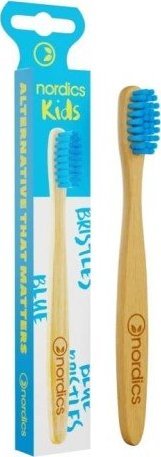 Nordics Kids Bamboo Toothbrush bambusowa szczoteczka do zębów dla dzieci Blue 1