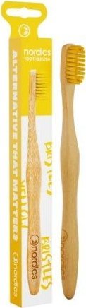 Nordics Bamboo Toothbrush bambusowa szczoteczka do zębów Yellow 1