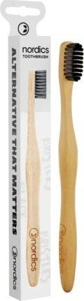 Nordics Bamboo Toothbrush bambusowa szczoteczka do zębów Charcoal 1