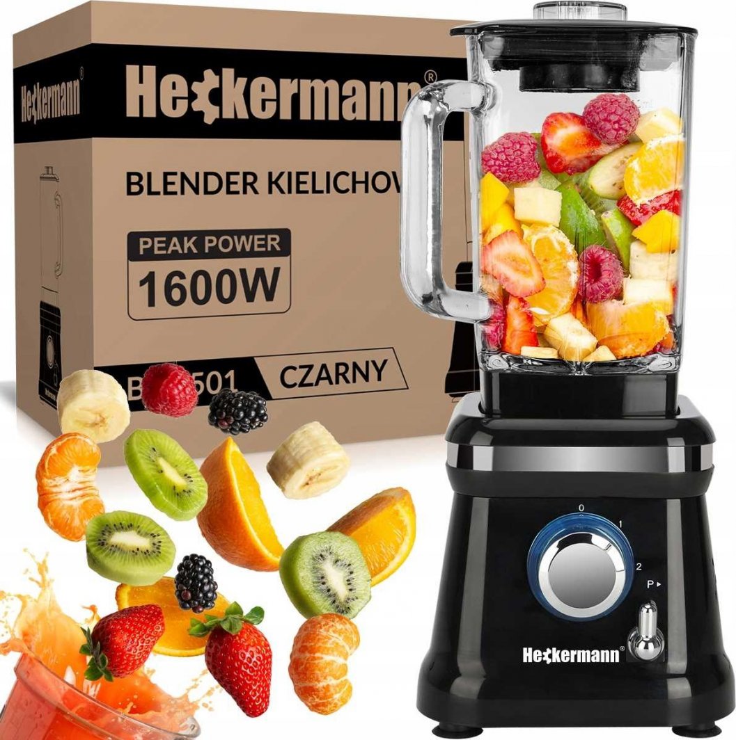 Blender kielichowy Heckermann Blender kielichowy Heckermann BL-3501 Czarny 1