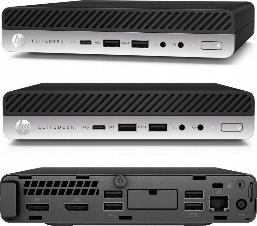 Komputer HP Elitedesk 800 G4 Mini PC Intel Core i5-8500T 8GB DDR4 1000GB SSD Windows 11 Pro 1